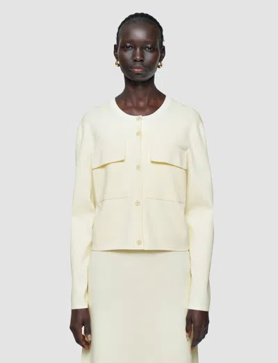 Joseph Viscose Knit Stretch Cardigan Jacket
