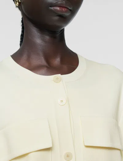Joseph Viscose Knit Stretch Cardigan Jacket