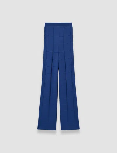 Joseph Viscose Grid Knit Trousers
