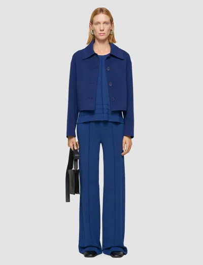 Joseph Viscose Grid Knit Trousers