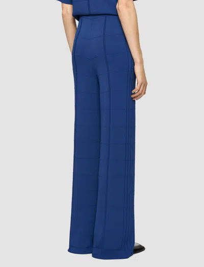 Joseph Viscose Grid Knit Trousers