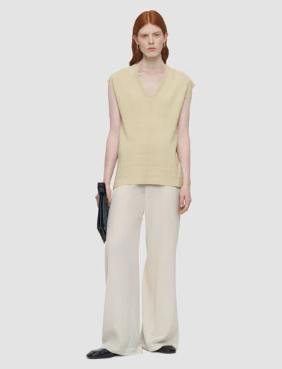 Joseph Viscose Grid Knit Top