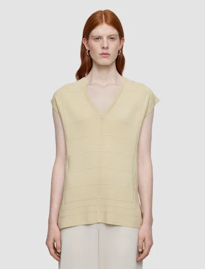 Joseph Viscose Grid Knit Top