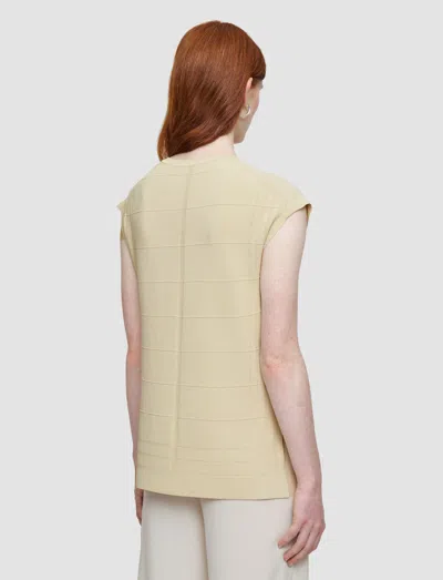 Joseph Viscose Grid Knit Top