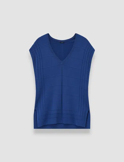 Joseph Viscose Grid Knit Top