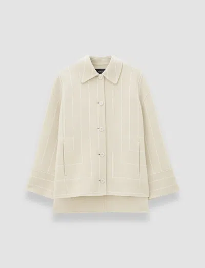 Joseph Molitor Geometric Double Face Wool Coat