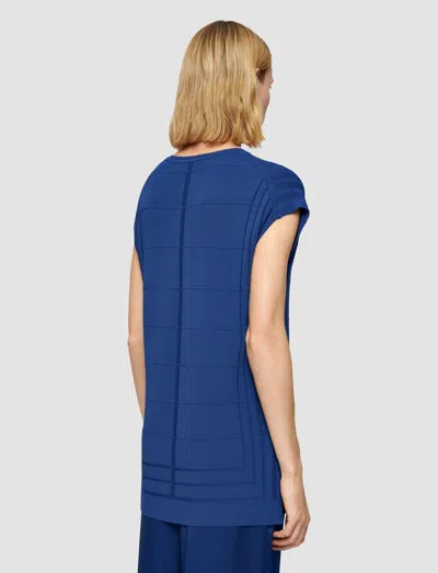 Joseph Viscose Grid Knit Top