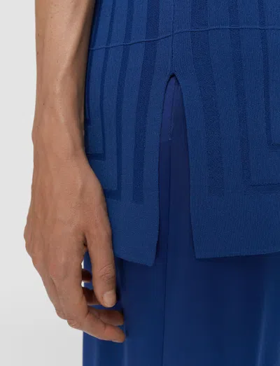 Joseph Viscose Grid Knit Top