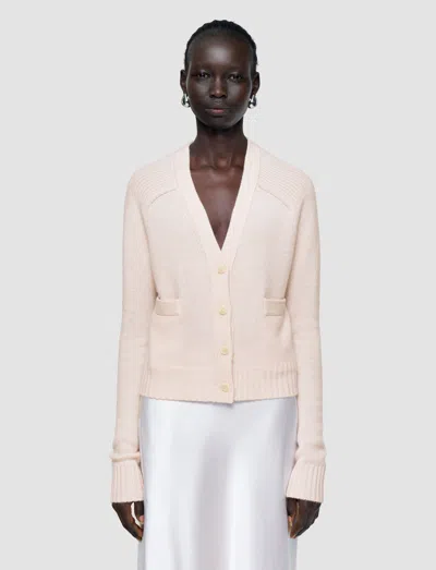 Joseph Womens Rose Open Relaxed-fit Cashmere Cardigan Xxs In Nude