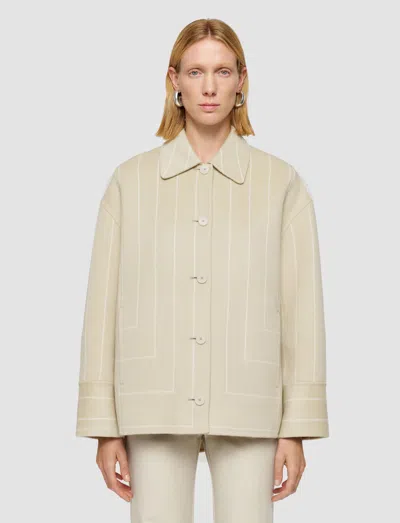 Joseph Molitor Geometric Double Face Wool Coat