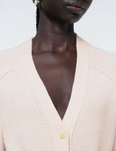 Joseph Womens Rose Open Relaxed-fit Cashmere Cardigan Xxs In Nude