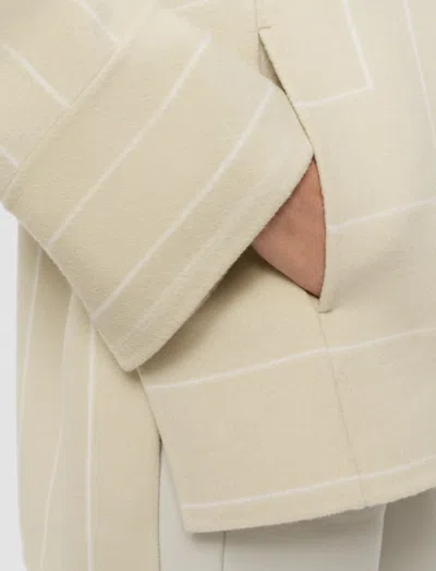 Joseph Molitor Geometric Double Face Wool Coat