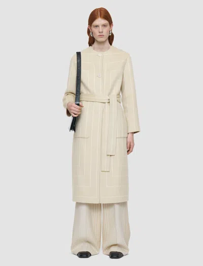 Joseph Scheffer Geometric Double Face Wool Coat
