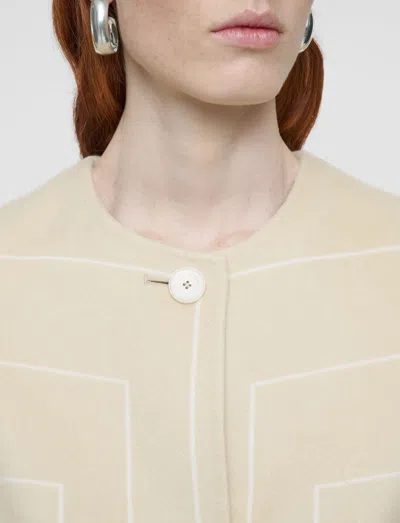 Joseph Scheffer Geometric Double Face Wool Coat