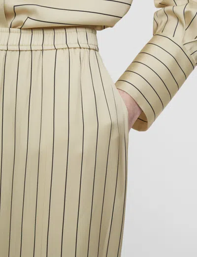 Joseph Hulin Geometric Print Silk Trousers In Neutral