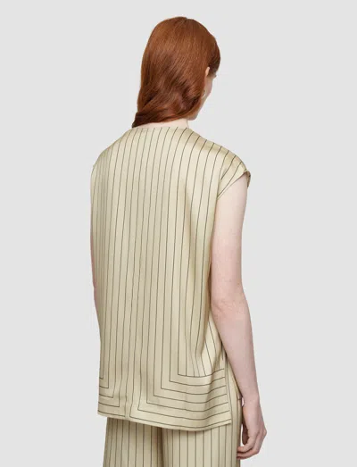 Joseph Louison Geometric Print Silk Top