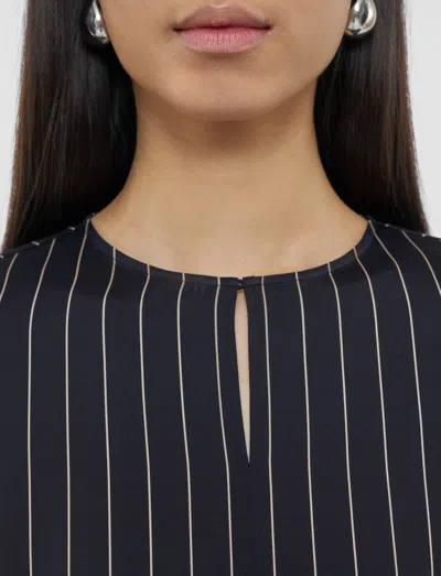 Joseph Louison Geometric Print Silk Top