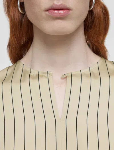 Joseph Louison Geometric Print Silk Top