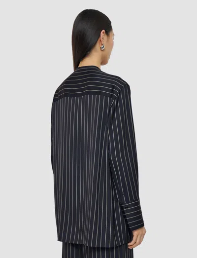 Joseph Athena Geometric Print Silk Blouse