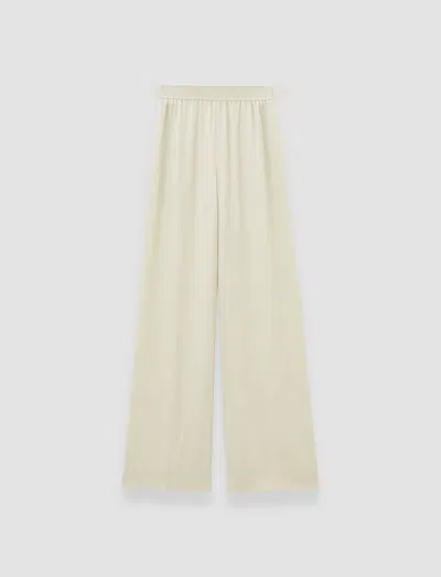 Joseph Womens Affogato Hulin Wide-leg Mid-rise Silk-crepe Trousers In Neutral