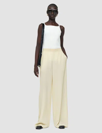 Joseph Womens Affogato Hulin Wide-leg Mid-rise Silk-crepe Trousers In Neutral