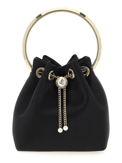 Jimmy Choo Leather Bucket Bag Chain Detail