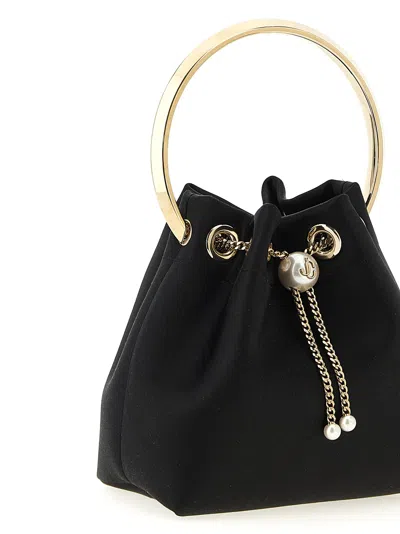 Jimmy Choo Leather Bucket Bag Chain Detail