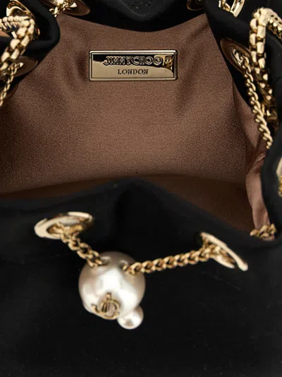 Jimmy Choo Leather Bucket Bag Chain Detail
