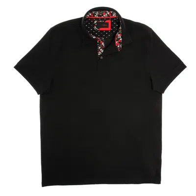 Eight X Men's Black Polo Shirt In Black