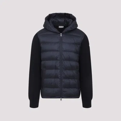 Moncler Blue Padded Zip-up Cardigan