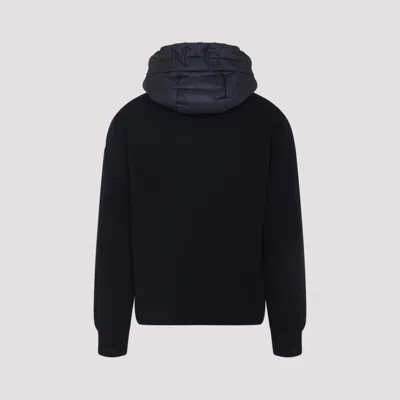 Moncler Blue Padded Zip-up Cardigan