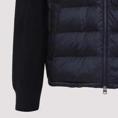 Moncler Blue Padded Zip-up Cardigan