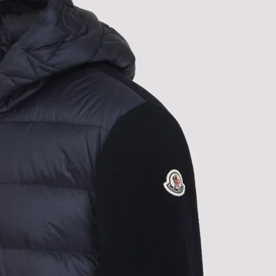 Moncler Blue Padded Zip-up Cardigan