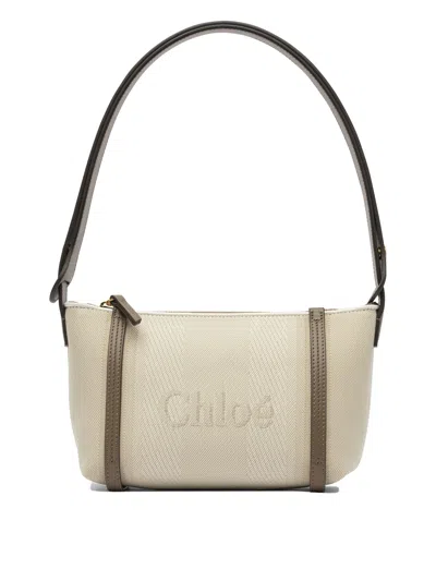 Chloé Sand Canvas Carry Shoulder Bag
