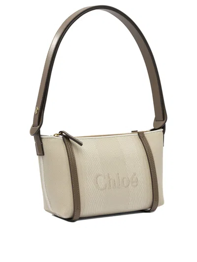 Chloé Sand Canvas Carry Shoulder Bag