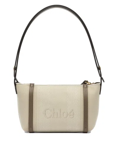 Chloé Sand Canvas Carry Shoulder Bag
