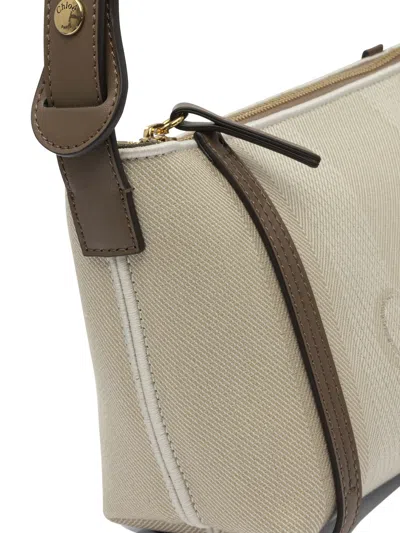 Chloé Sand Canvas Carry Shoulder Bag