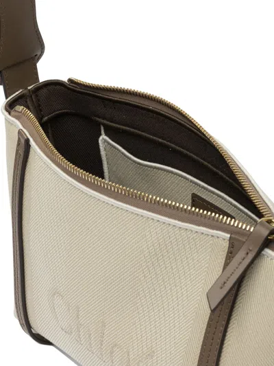 Chloé Sand Canvas Carry Shoulder Bag