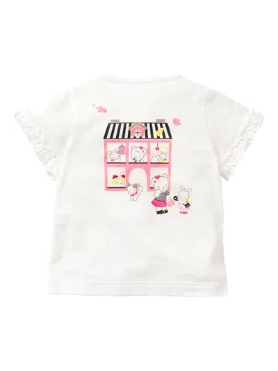 Familiar Cotton T-shirt In White