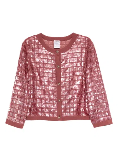 Pre-owned Chanel 2008 Sequined-embellished Cardigan
