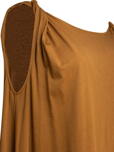 Soeur Shoulder Detail Gathered Midi Length Relaxed Silhouette