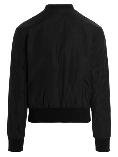 Dolce & Gabbana Dg Essential Puffer Jackets Black In Black