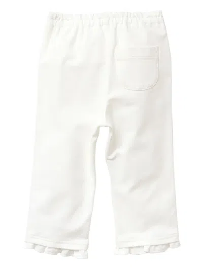 Familiar Ruffled Trousers In White