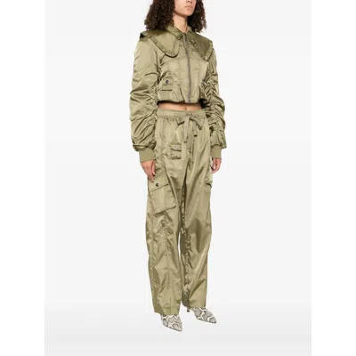 Ganni Nylon Short Bomber Jacket