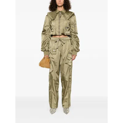 Ganni Nylon Short Bomber Jacket