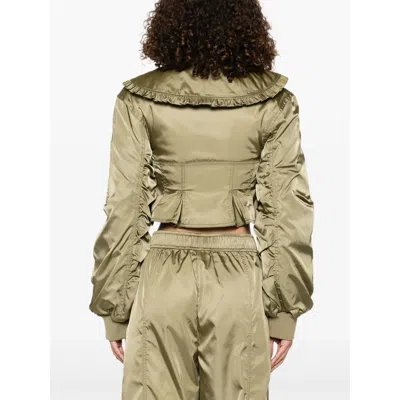 Ganni Nylon Short Bomber Jacket