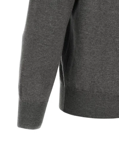Brunello Cucinelli Half-zip Sweater Sweaters And Cardigans Gray
