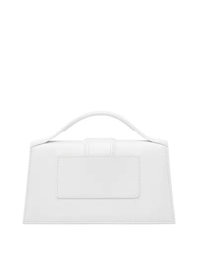 Jacquemus Large Bambino Leather Shoulder Bag In White