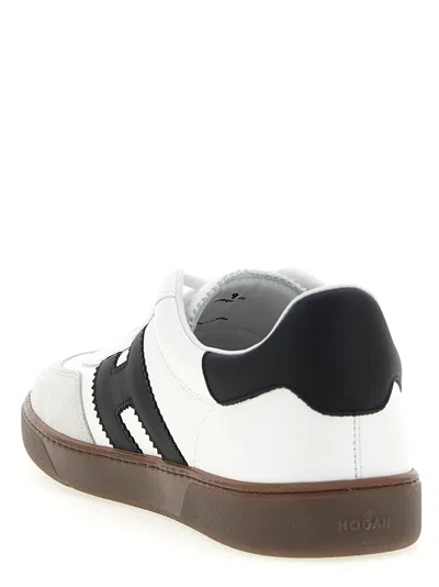 Hogan Sculpted Sneakers With Contrasting Accents In White