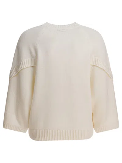 Max Mara Crossover Detail Oversized Wool And Cashmere Sweater Clothing